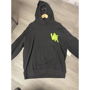 LIFTED ANCHORS BLACK/GREEN/MAGENTA PULLOVER HOODIE MENS SIZE LARGE NEW